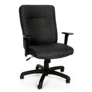 Ofm Black/grey Adjustable Office Chair (Black/greyWeight capacity Up to 250 lbsDimensions 38 to 42 inches high x 28 inches wide x 28 inches longSeat dimensions 21 inches wide x 20 inches deep )