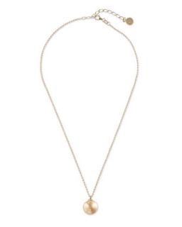 Champagne Solitary Pearl Drop Necklace