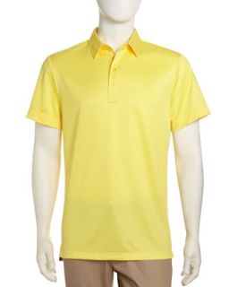 Short Sleeve Golf Shirt, Yellow