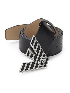 Emporio Armani Logo Leather Belt