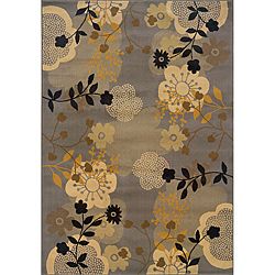 Grey/ Gold Transitional Area Rug (78 X 1010)