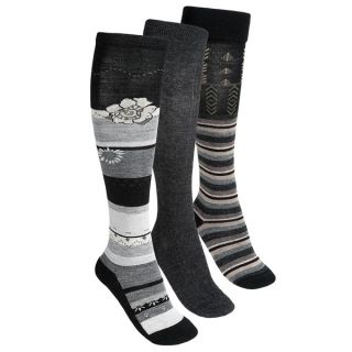 SmartWool EMS Ultra Comfy Socks Trio   3 Pack  Merino Wool (For Women)   BLACK (M )