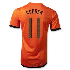 Nike Netherlands 12/14 ROBBEN Authentic Home Soccer Jersey