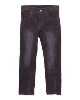 Skinny Thin Wale Corduroy Pants, Black, 4 6X