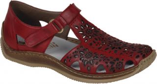Womens Rieker Antistress Celia 88   Red Velcro Shoes