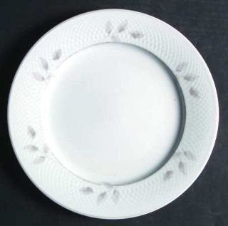 Nikko Sasa Mist Dinner Plate, Fine China Dinnerware   Taupe Leaves,Embossed Line