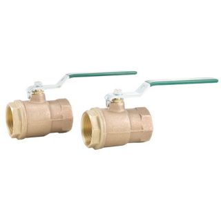 Watts 2 B 6000M2 2Piece StandardPort Ball Valve with Threaded End Connections Bronze, 2