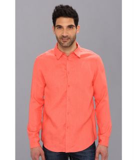 Elie Tahari Steve Shirt J11E0503 Mens Long Sleeve Button Up (Red)