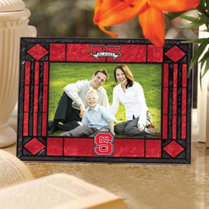 North Carolina State Wolfpack Art Glass Picture Frame