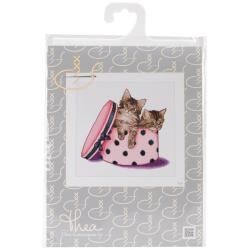 Kitten Twins On Aida Counted Cross Stitch Kit  12 1/4 X11 3/4 16 Count