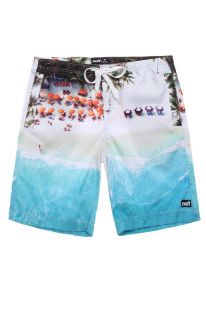 Mens Neff Board Shorts   Neff Beachy Hot Tub Shorts