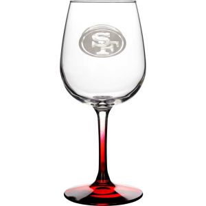 San Francisco 49ers Boelter Brands Satin Etch Wine Glass