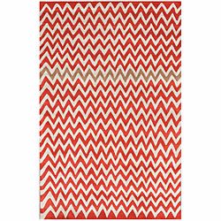 Nuloom Handmade Chevron Ivory Wool Rug (76 X 96) (IvoryPattern AbstractTip We recommend the use of a non skid pad to keep the rug in place on smooth surfaces.All rug sizes are approximate. Due to the difference of monitor colors, some rug colors may var
