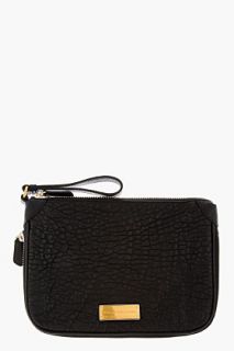Marc By Marc Jacobs Black Leather Washed Up Clutch