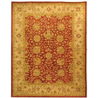 Handmade Antiquities Mashad Rust/ Ivory Wool Rug (83 X 11) (RedPattern OrientalMeasures 0.625 inch thickTip We recommend the use of a non skid pad to keep the rug in place on smooth surfaces.All rug sizes are approximate. Due to the difference of monito
