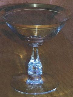 Tiffin Franciscan Anniversary Champagne/Tall Sherbet   Stem #17477         Gold