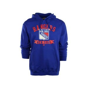 New York Rangers Majestic NHL Tape To Tape Pullover Hoodie