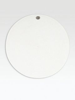 Juliska Round Medallion Millinery Mat   White