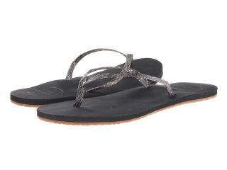 Reef Leather Uptown Luxe Womens Sandals (Black)