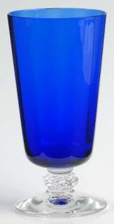 Heisey Spanish Cobalt Blue Juice Glass   Stem #3404,Blue Bowl,Clear Stem,Optic