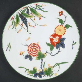 Puiforcat China Tan Yu Coupe Dinner Plate, Fine China Dinnerware   Multicolor Fl