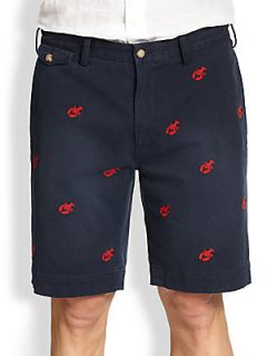 Polo Ralph Lauren Greenwich Classic Fit Embroidered Chino Shorts