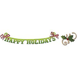 Sizzix Sizzlits Decorative Strip Happy Holidays Die Set