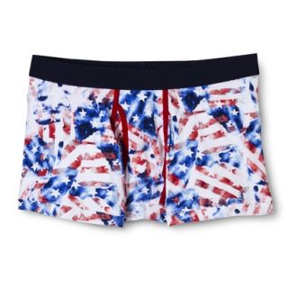 Mossimo Supply Co. Mens Flag Print Boxer Briefs   Navy S