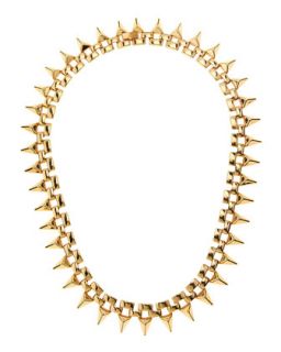 18k Gold Plated Spike Necklace
