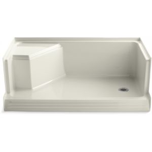 Kohler K 9496 96 Memoirs Memoirs 60 Shower Receptor With Integral Seat at Left