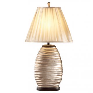 Bee Hive Silver Lamp (set Of 2)