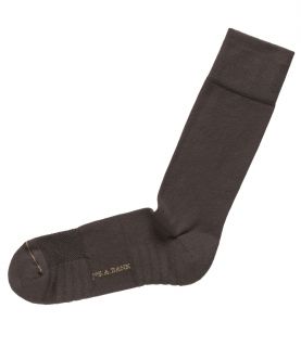 Solid Ultra Cushion Sole Mid Calf Socks  Brown JoS. A. Bank