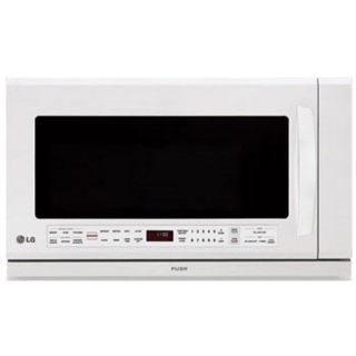 Lg Over The Range White Microwave (refurbished) (WhiteExtenda vent to catch smoke from burnersWarming lamp uses a radiant heating element to keep food warmKeep quiet QuietPower vent systemHumidity sensing technology determines when food is cooked and auto
