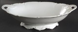 Hutschenreuther Sylvia (All White, No Trim) 13 Oval Vegetable Bowl, Fine China