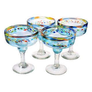 Global Amici Del Sol Margarita Glasses   Set of 4 Multicolor   Z7MCR661S4R