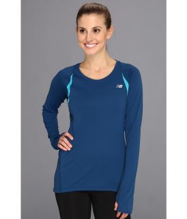 New Balance Impact L/S Shirt Womens T Shirt (Black)