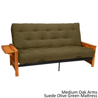 Bellevue With Retractable Tables Transitional style Full size Futon Sofa Sleeper Bed