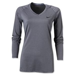 Nike Womens Pro Long Sleeve T Shirt (Dk Grey)