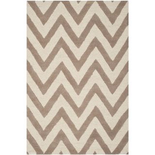 Safavieh Handmade Moroccan Cambridge Beige/ Ivory Wool Area Rug (3 X 5)