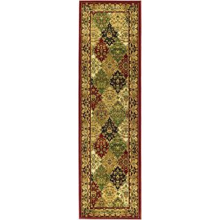 Lyndhurst Collection Multicolored/red Runner Rug (23 X 16)