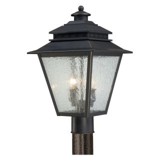 Quoizel Carson CAN9011WB Post Lantern   11W in.   Weathered Bronze Black  