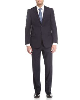 Pinstripe Modern Fit Suit, Navy