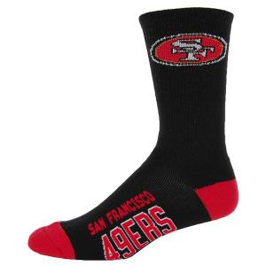 San Francisco 49ers For Bare Feet Deuce Crew 504 Socks