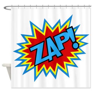  Hero Zap Bursts Shower Curtain  Use code FREECART at Checkout