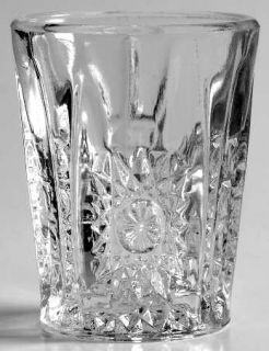 Indiana Glass Oval Star Clear Toy Tumbler   Line #300, Star Design, ChildS Dish