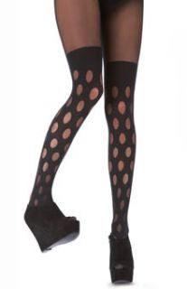 Pretty Polly HHAQY2 House of Holland Reverse Dot Mock Hold Up Tights