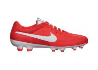 Nike Tiempo Genio Leather FG Mens Firm Ground Soccer Cleats   Total Crimson
