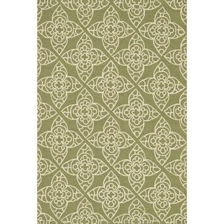 Hand hooked Savannah Green Area Rug (50 X 76)