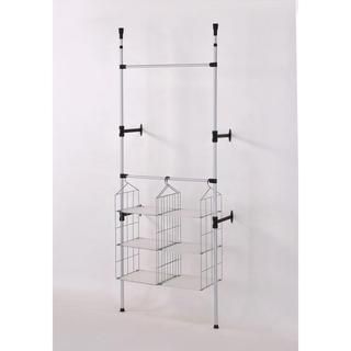 Modern Stainless Steel Telescoping Clothing And Towel Rack