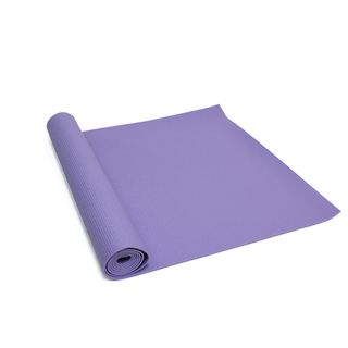 Zenzation Yoga Mat Lavender (LavenderSlip resistant YesSticky MatEasy to clean and long lastingThick for comfortIncludes able workout chart PVC, cotton meshColor LavenderSlip resistant YesSticky MatEasy to clean and long lastingThick for comfo